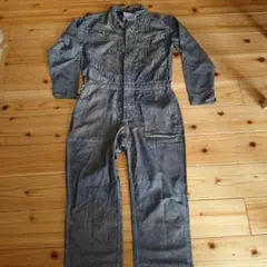 WORKMAN ヒッコリーストライプ つなぎ オーバーオール L