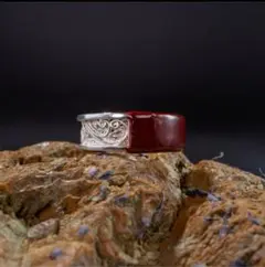 銀線細工 × 漆リング 朱金 【-shukin-】 純銀リング