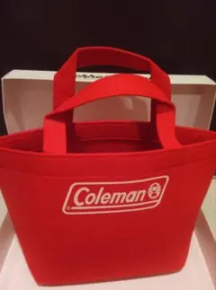 ◎新品２種◎　Colemanコールマンフェルトミニトートバッグ　赤色とピンク色