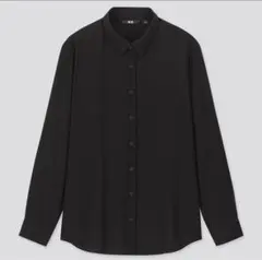 ♡UNIQLO レーヨンブラウス 黒 Mサイズ♡