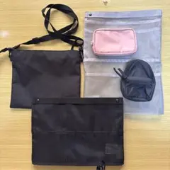 無印良品　バックインバック　サコッシュ、ポーチ　5点セット