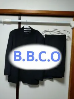 BBCO　セットアップ　ビジネススーツ　黒　メンズのサムネイル