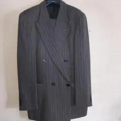 メンズティノラス ストライプ ダブルブレスト スーツジャケット largeサイズ