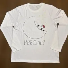グラニフ　パンダ イラスト 長袖 Tシャツ ホワイトのサムネイル