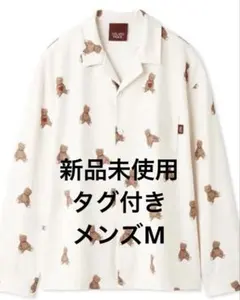 ジェラートピケ メンズ シャツ バレンタイン クマ柄 M 新品未使用 タグ付き