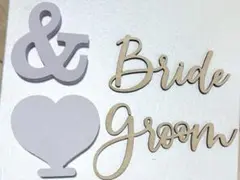 結婚式　木製　プレート