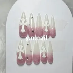 十字架　 y2k 地雷 シズルニック ギャルネイル　量産型　サブカル　クロス