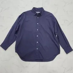 25AW フレームワーク コットンレギュラーカラーシャツ ネイビー