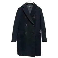 ユニクロ　ジルサンダー　ダブルフェイスダブルブレストコート　Mサイズ　ブラック