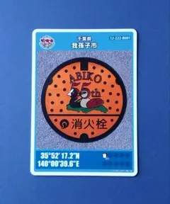 マンホールカード　千葉県　我孫子A ロット① マンホールカード：我孫子市公式ウェブサイト