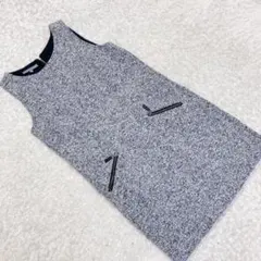 ローラアシュレイ ジャンパースカート ワンピース グレー サイズ38 ポケット