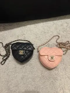 正規品シャネル CHANEL ハートチェーンショルダーバッグ ピンクのサムネイル