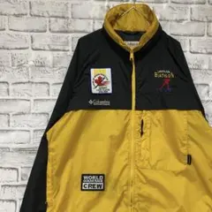 コロンビア　マウンテンパーカー　イエローL ロゴ刺繍アウトドア0203
