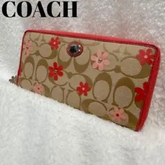 ✨極美品✨COACH 花柄 長財布