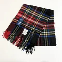 新品　ピーターマッカーサー　大判　カシミヤ混　ウール　毛　ストール　チェック