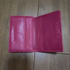 ROSE BUD 名刺入れ カードケース 赤 レザーのサムネイル