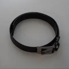 Mr.Junko black leather belt