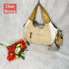 Cher Bourg ストライプ ハンドバッグ 手提げ バック リボン