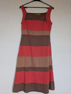 Jocomomola ストライプ ノースリーブワンピース 40