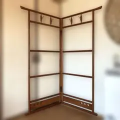 木製フック付きハンガーハンガーラック傘立てアンティークLloyd's