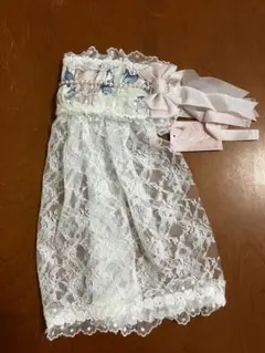 ミニヴェール付ヘッドドレス (花柄) アイボリー系【メタモルフォーゼ】のサムネイル