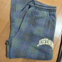 JORDAN チェック柄 ロングパンツ