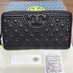 新品同様‼️ 現行 トリーバーチ 財布 長財布 キルティング ラウンド