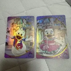 香港ディズニー コレクタブルカード ドナルド デイジー