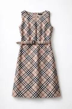 新品　バーバリーロンドン ノバチェック ワンピース38 定価13.5万