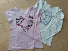 リボンデザインTシャツ2枚セット