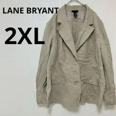 LANE BRYANT 【2XL】テーラードジャケット ベージュ