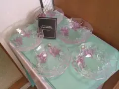 「HOYA CRYSTAL」TABLEWARE　デザート・フルーツ皿　５枚セットのサムネイル