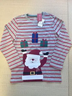 【新品タグ付】★GYMBOREE★ 長袖カットソー サンタ　クリスマス　130