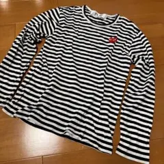 PLAY COMME des GARÇONS ボーダー 長袖カットソー S
