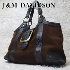 J＆M DAVIDSON ハンドバッグ スエード 異素材 レザー 馬蹄金具のサムネイル