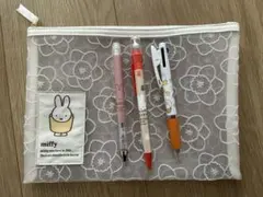 ミッフィ miffy フラットポーチ シャープペンシル ボールペン セット