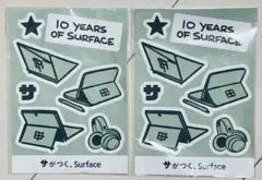 Surface サーフェス 10周年記念ステッカーセット