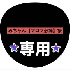 みちゃん【プロフ必読】様専用