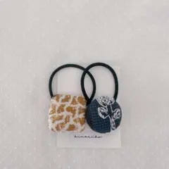 ミナペルホネン ヘアゴム handmade くるみボタンセット#2 - メルカリ