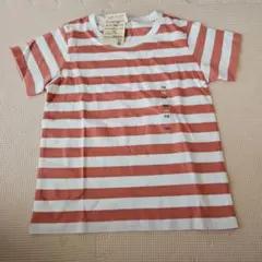 新品　MUJI ストライプ 半袖Tシャツ 110のサムネイル