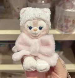 香港ディズニー　冬日　リーナベル　ぬいぐるみキーチェーン