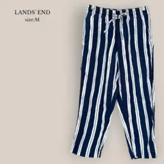 ラズエンドLANDS' ENDリネンパンツ　ストライプ　テーパード　麻100%のサムネイル