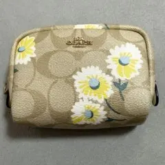 COACH ポーチ 花柄