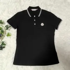 MONCLER 半袖 ポロシャツ ブラック - メルカリ