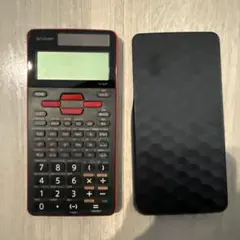 SHARP EL-509T 多機能計算機 ブラック/レッド