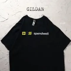 GILDAN Tシャツ 企業ロゴ　Dollar General ブラック