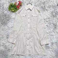 【COMME CA DU MODE】長袖シャツ（9）グレージュ系 美シルエットのサムネイル