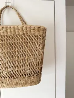 荒目大きめ格子】楕円形☆買い物カゴやインテリアに！植木にも