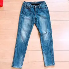 しまむら 裏地あったかパンツ デニム 暴風機能 ボトムス