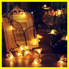 ミツバチ　イルミネーションライト　ソーラーライト　防水　ソーラ　白